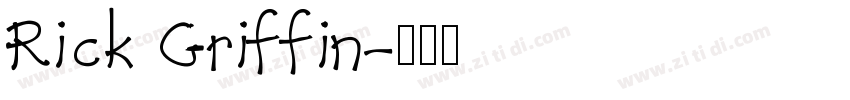 Rick Griffin字体转换